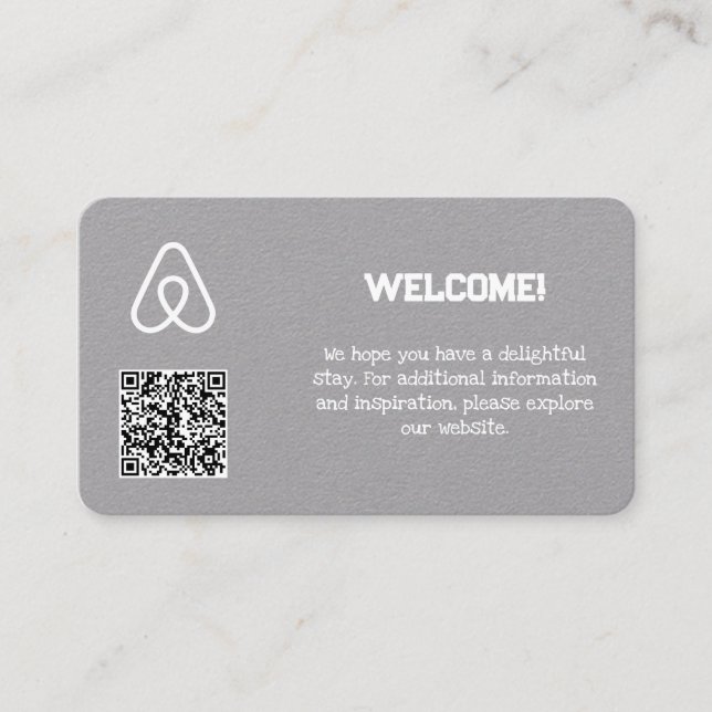🏠 Eigentümerin Airbnb Custom QR Visitenkarte (Vorderseite)