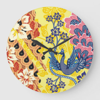 Eigentümliche indonesische Batik-Motive Große Wanduhr