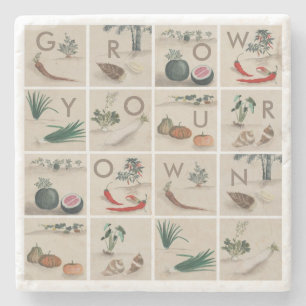 Eigenwachsen Steinuntersetzer