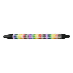 Eigenwillige Boho-Karoflagge in farbenfrohem Regen Kugelschreiber