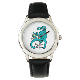 Eigenwillige Expressive Katze Armbanduhr