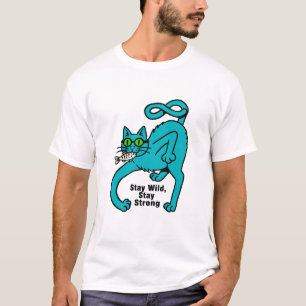 Eigenwillige Expressive Katze T-Shirt