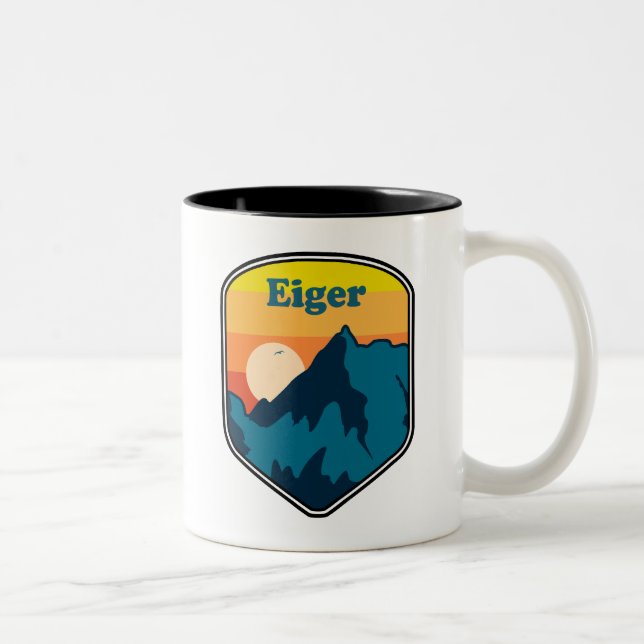 Eiger Sunrise Zweifarbige Tasse (Rechts)