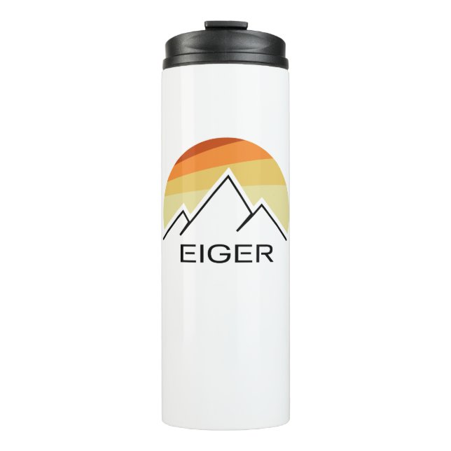 Eiger Switzerland Retro Thermosbecher (Vorderseite)