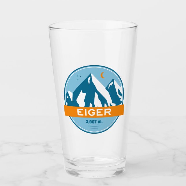 Eiger Switzerland Stars Moon Glas (Vorderseite)