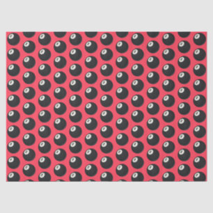 Eight Ball Y2K Snooker 90s Red Seidenpapier