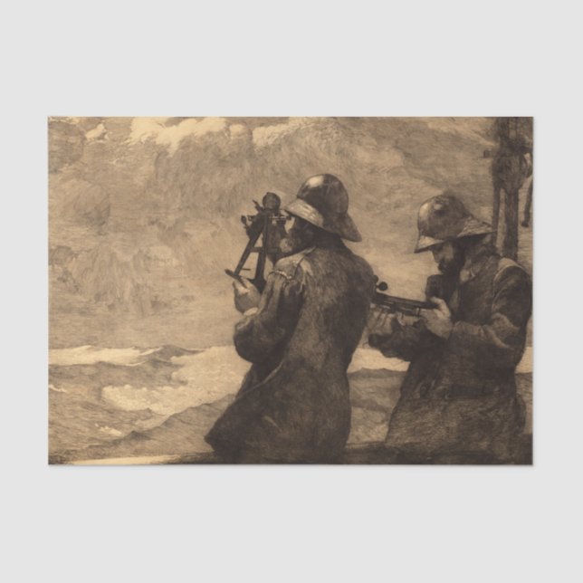 Eight Bells, 1887 by Winslow Homer Seidenpapier (Vorderseite)