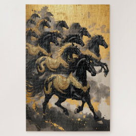 Eight Majestic Horses - Chinese Ink Style Puzzle
