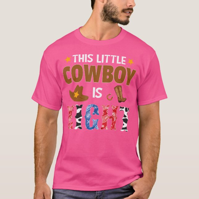 Eight Year Old Cowboy 8Th Birthday Party Western R T-Shirt (Vorderseite)