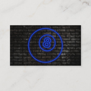 eightball: elektrisches Zeichen Visitenkarte