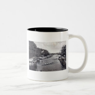 Eights Crew Rowing, Oxford England Vintage auf Deu Zweifarbige Tasse