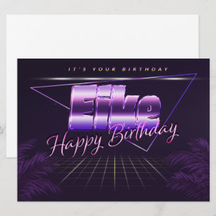 Eike Name Vorname lila retro Karte Geburtstag