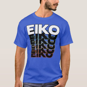 Eiko Lustig Retro Vintage Sonnenuntergang Eiko 80e T-Shirt