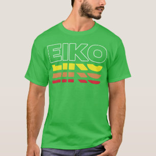 Eiko Vorname Lustig Vintage Sonnenuntergang Eiko v T-Shirt