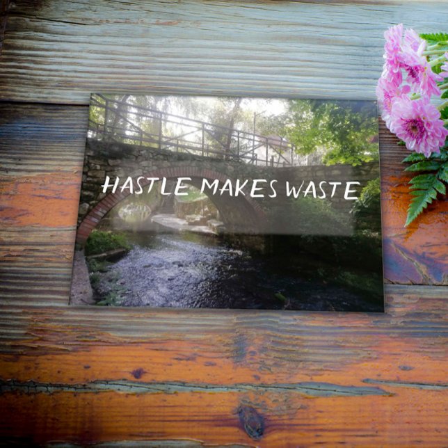 Eile macht verschwenderisches Brückenplakat Poster (Von Creator hochgeladen)