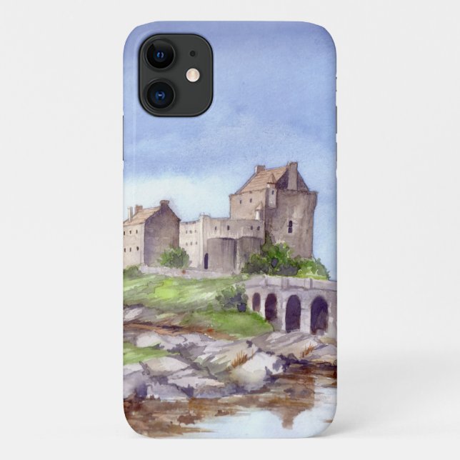 Eilean Donan Burg Wasserfarbene Malereien Case-Mate iPhone Hülle (Rückseite)