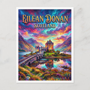 Eilean Donan Castle Kyle Schottland Postkarte
