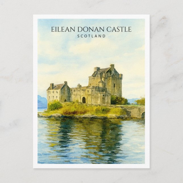 Eilean Donan Castle Schottland - Reise Postkarte (Vorderseite)
