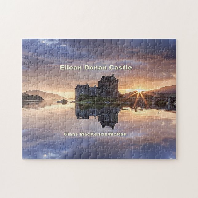 Eilean Donan - MacKenzie/MacRae Clans Puzzle (Horizontal)