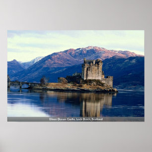 Eileen Donan Schloss, Loch Duich, Schottland Poster