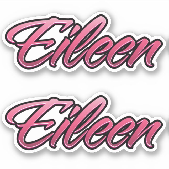 Eileen faded pink Aufkleber Sticker Stickerset (Vorderseite)