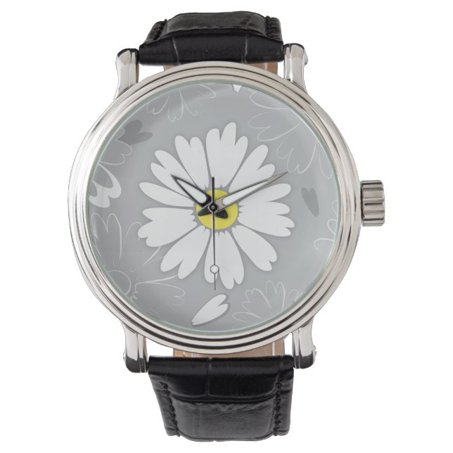 Eilins Daisy-Blume Armbanduhr (Vorderseite)