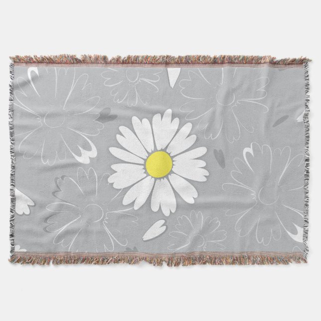 Eilins Daisy-Blume Decke (Vorderseite)