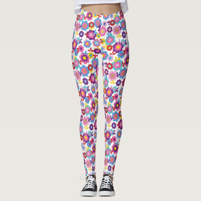 Eilin's Spring Flowers 2 Leggings (Vorderseite)