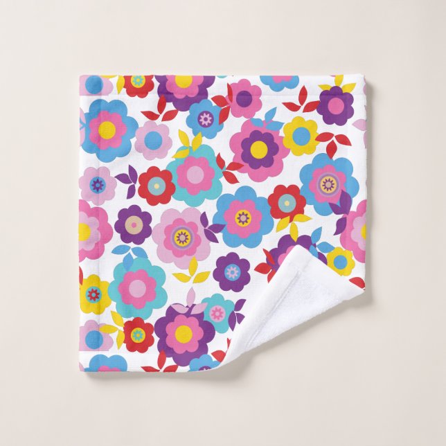 Eilin's Spring Flowers 2 Waschlappen (Waschlappen)