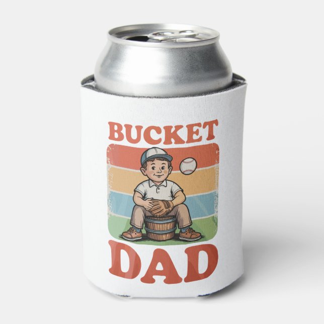 Eimer-Daddy-Baseball-Vatertag-Opa-Ehemann Dosenkühler (Kanne Vorderseite)