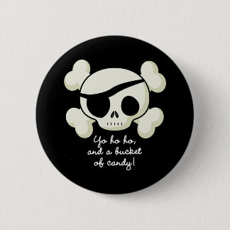 Eimer des Süßigkeits-Piraten Button