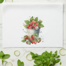 Eimer frischer Erdbeeren