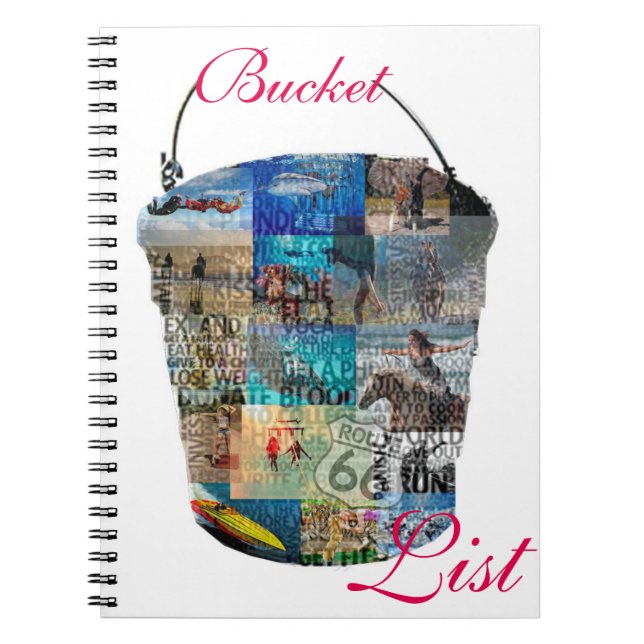 Eimer-Liste Notizblock (Vorderseite)