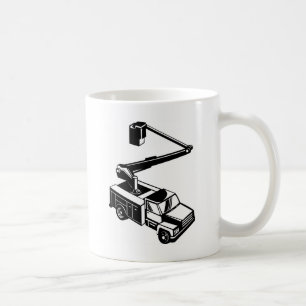 Eimer-LKW-KirschPflücker Retro Tasse