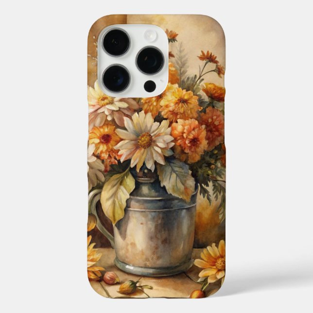 Eimer mit Herbstblumen   Case-Mate iPhone Hülle (Rückseite)
