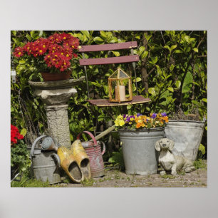 Eimer, Schuhe und Blume, Zaanse Schans, Poster