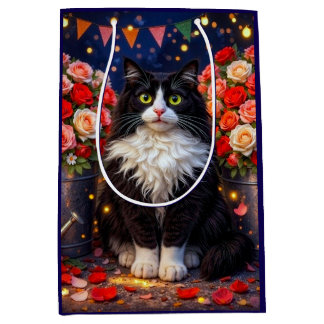 Eimer voller Rosen, Katze Mittlere Geschenktüte