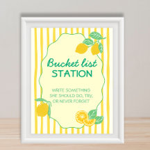Eimerlisten-Stationen Rat Lemon Abschluss