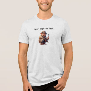 Ein 3D-Amateur-Detektiv, der nach Kursen sucht Tri-Blend Shirt