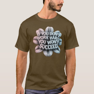 Ein 3D-T - Shirt für Motivierend Typografie
