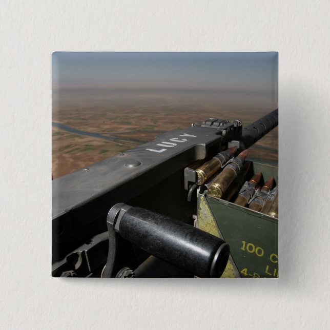 Ein 50-Kaliber-Maschinengewehr Button (Vorderseite)