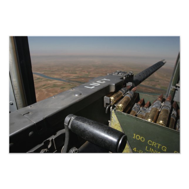 Ein 50-Kaliber-Maschinengewehr Fotodruck (Vorne)