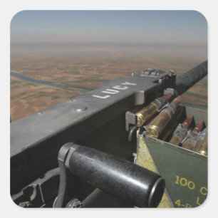 Ein 50-Kaliber-Maschinengewehr Quadratischer Aufkleber