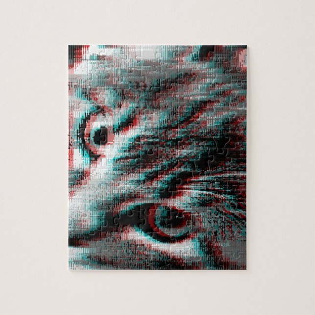Ein 8bit Cat Glitch Puzzle (Vertikal)