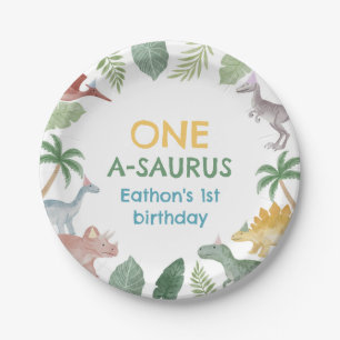 Ein A Saurus Dinosaurier Junge Geburtstag Papier T Pappteller