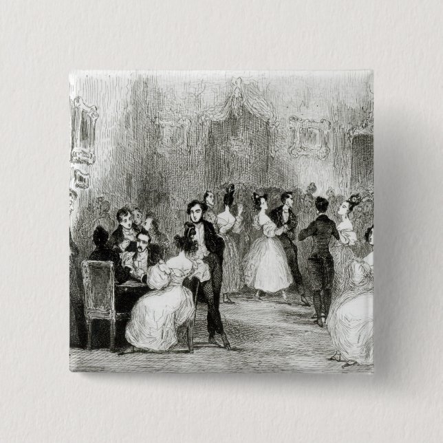 Ein Abend am Haus von Charles Nodier 1831 Button (Vorderseite)