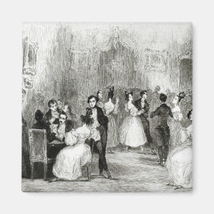 Ein Abend am Haus von Charles Nodier 1831 Magnet