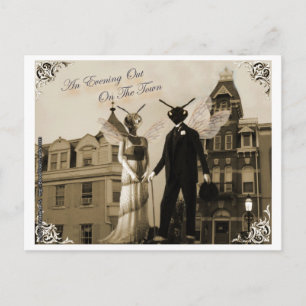 Ein Abend auf der Postkarte der Stadt