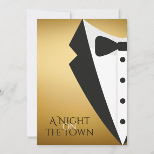 Ein Abend in der Stadt Prom Einladung