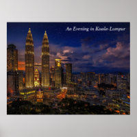 Ein Abend in Kuala-Lumpur Nachtszene
